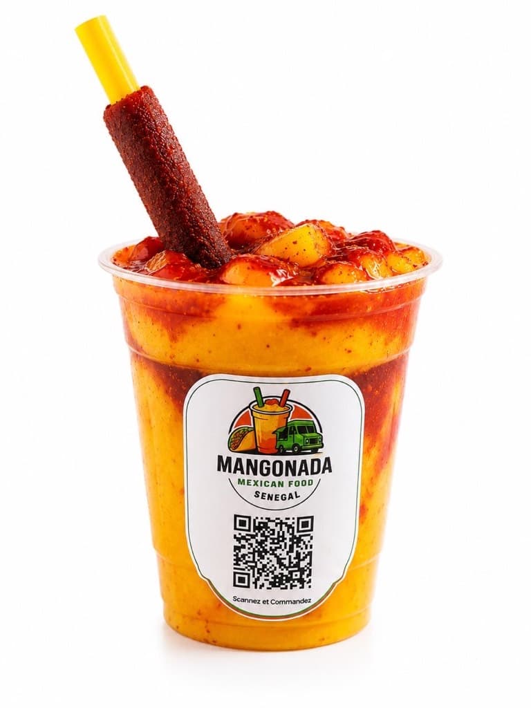Mangonada glacée Mangonada SN avec sa paille au tamarin